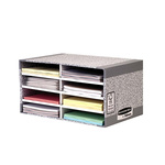 Fellowes Grey 8 Compartment Archive Box, H260mm x W490mm x D310mm