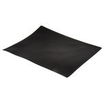 Durable Black Non-Slip Desk Mat, Contoured, 400mm x 530mm