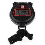 RS PRO Black Digital Pocket Stopwatch 24h