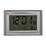 RS PRO Silver Radio Controlled Wall Clock