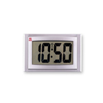 RS PRO Silver Radio Controlled Desktop, Wall Clock