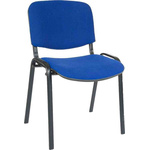 RS PRO Blue Fabric Stacking Chair, 140kg Weight Capacity