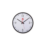 RS PRO Black Analogue Wall Clock, 310mm Diameter