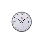 RS PRO Silver Analogue Wall Clock, 310mm Diameter