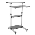 Roline Sitting, Standing Computer Desk, 705mm x 1.25m x 810mm
