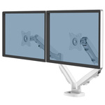 Fellowes Desk Mounting Monitor Arm for 2 x Screen, 39in Screen Size