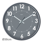 Orium Grey Analog Wall Clock, 300mm Diameter