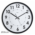 Orium Black Analog Wall Clock, 300mm Diameter