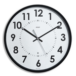Orium Black Radio Controlled Analog Wall Clock, 300mm Diameter
