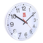 RS PRO White Analog Wall Clock, 300mm Diameter
