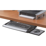 Fellowes Built In Wrist Rest Black/Silver Keyboard Drawer