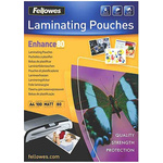 Fellowes A4 Matte Laminator Pouches 80micron Thickness, 100 Pack Quantity
