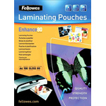 Fellowes A4 Glossy Laminator Pouches 80micron Thickness, 100 Pack Quantity