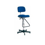 Bott Blue Vinyl Drafting Chair, 120kg Weight Capacity