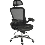RS PRO Black Mesh Executive Chair, 150kg Weight Capacity