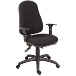 RS PRO Black Fabric Typist Chair