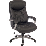 RS PRO Black Faux Leather Executive Chair