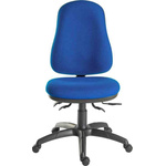 RS PRO Blue Fabric Typist Chair, 150kg Weight Capacity