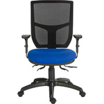 RS PRO Blue Fabric Typist Chair, 150kg Weight Capacity