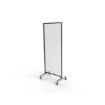 Wheeled Transparent Protective Screen, 2000mm Height, 800mm Width