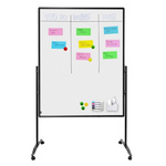 Legamaster Wheeled White Office Divider, 2260mm Height, 1200mm Width