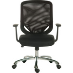 RS PRO Black Fabric Executive Chair, 100kg Weight Capacity
