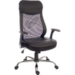 RS PRO Black Fabric Executive Chair, 110kg Weight Capacity