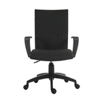 RS PRO Black Fabric Executive Chair, 120kg Weight Capacity