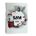 SAM A5 Wirebound Hardcover Notepad