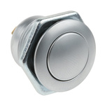 ITW 57M Single Pole Single Throw (SPST) Latching Clear LED Miniature Push Button Switch, IP67, 16.1 (Dia.)mm, Panel