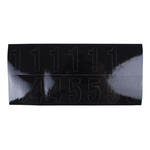 RS PRO Black Self Adhesive Numbers, 50mm Character Height