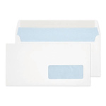 White DL Window Self-Seal Flap Mailing Envelope
