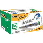 BIC White Board Marker, 12 Green, 1.5 mm Tip Size