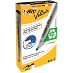 BIC White Board Marker, 4 Black, Blue, Green, Red, White, 1.5 mm Tip Size