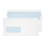 White DL Window Self-Seal Flap Mailing Envelope