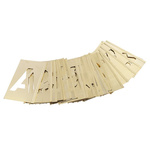 AT Brown 30 Piece Brass Stencil Letters, 51mm Character Height