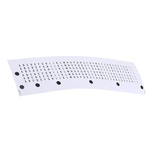 RS PRO Black Self Adhesive Letters, 4mm Character Height