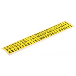 RS PRO Black Self Adhesive Letters, 9.5mm Character Height