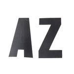 RS PRO Black Self Adhesive Letters, 100mm Character Height