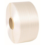 RS PRO White Strapping, 1100m Length, 15mm Width, 330kg Breaking Strain
