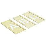 AT Brown 30 Piece Brass Stencil Letters, 25mm Character Height