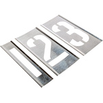 AT Brown 13 Piece Zinc Stencil Numbers, 102mm Character Height