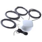 Mobilemark LTM-502-3C3C3C3C2C-WHT-180 Dome Multiband Antenna with SMA Connector, 2G (GSM/GPRS), 3G (UTMS), 4G (LTE),