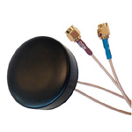 RF Solutions ANT-GSMGPS-SMA Puck Multiband Antenna with SMA Connector, 2G (GSM/GPRS), 3G (UTMS), GPS
