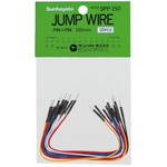 SPP-150, 150mm Insulated Tinned Copper Breadboard Jumper Wire in Black, Blue, Red, White, Yellow