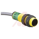 Banner Retroreflective Photoelectric Sensor, Barrel Sensor, 2 m Detection Range