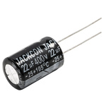 RS PRO 22μF Aluminium Electrolytic Capacitor 400V dc, Radial, Through Hole