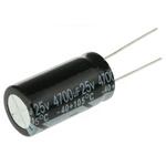 RS PRO 4700μF Aluminium Electrolytic Capacitor 25V dc, Radial, Through Hole