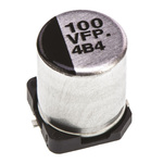 Panasonic 100μF Aluminium Electrolytic Capacitor 35V dc, Surface Mount - EEEFPV101XAP