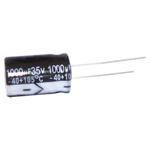 RS PRO 1μF Aluminium Electrolytic Capacitor 50V dc, Radial, Through Hole